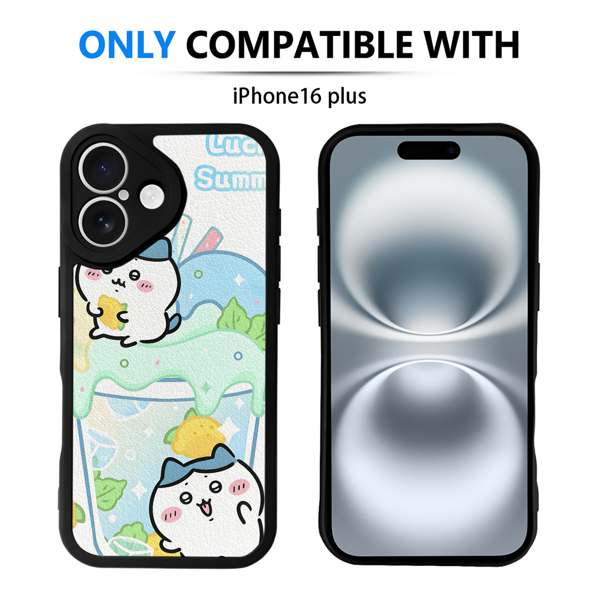 （画像用） ちいかわ Chii-kawa 【iPhone 16シリーズ対応】シリコンスマホケース（レザー調） 材質：シリコン